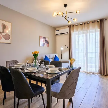 Lotusescape Modern Apartment, 7 Minutes Walk To Promenade St Pauls Bay 세인트폴스베이