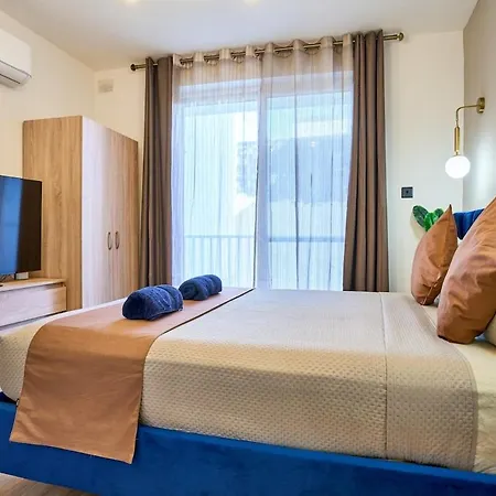 아파트 Lotusescape Modern Apartment, 7 Minutes Walk To Promenade St Pauls Bay