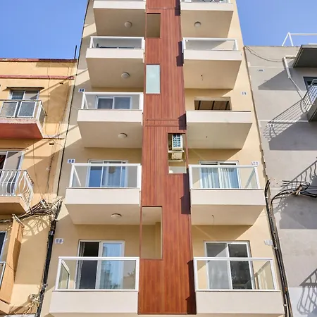 Lotusescape Modern Apartment, 7 Minutes Walk To Promenade St Pauls Bay 아파트 *